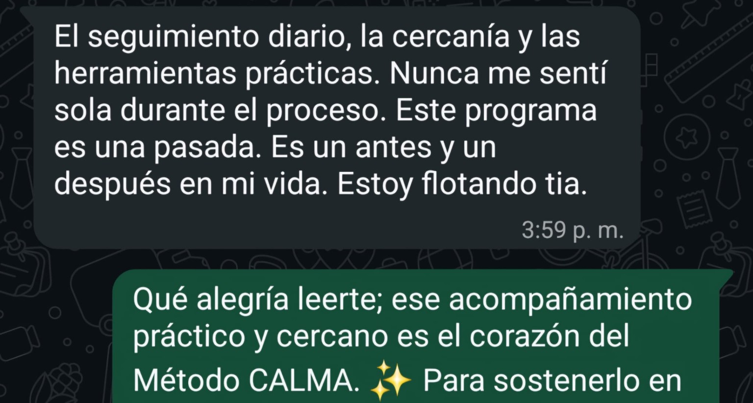 Mensaje de una madre sobre el seguimiento diario
